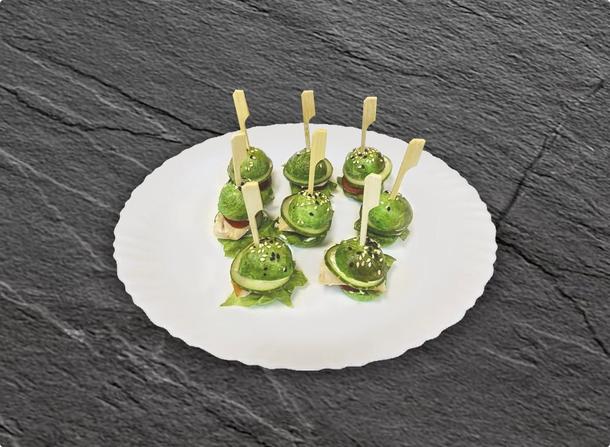 Микро бургер с мясным наполнением Микро бургер с мясным наполнением