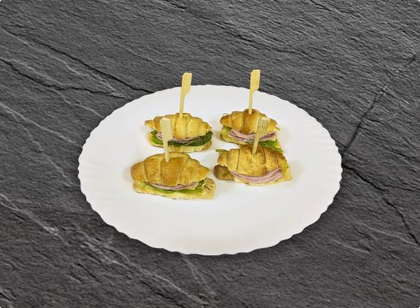 Мини круассаны с сытной начинкой Мини круассаны с сытной начинкой