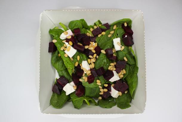 Салат со свеклой, сыром фета и кедровым орехом/без кедрового ореха 100г