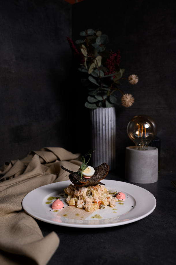 Салат Оливье с птицей Салат Оливье с птицей