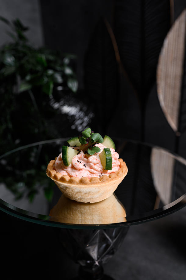 Тарталетки с крабовым кремом