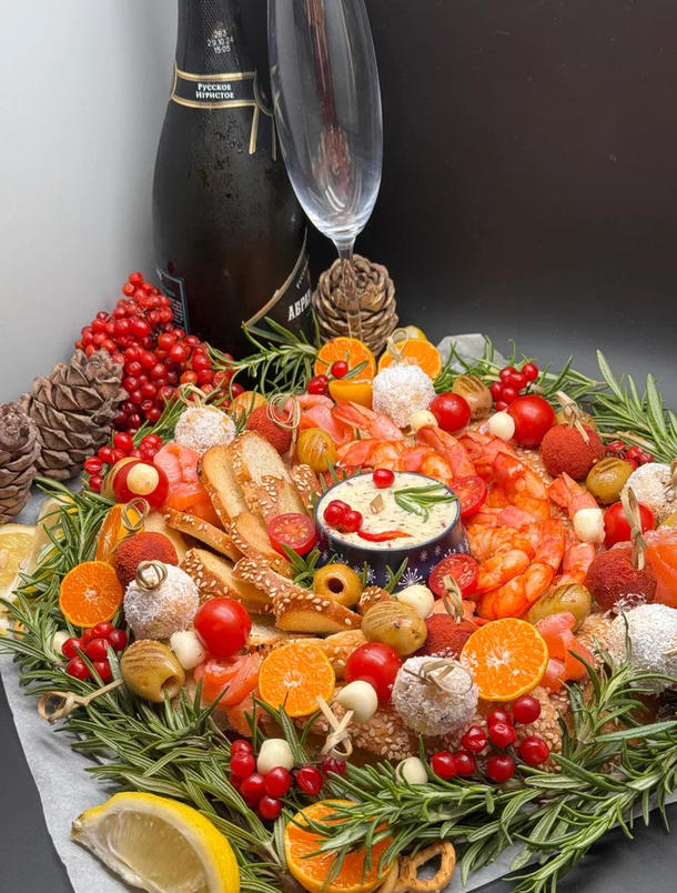 Новогодний венок «Свеча»