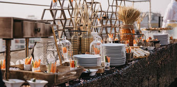 Фуршет на 60 персон со стилизацией