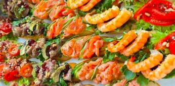 Лёгкий сет брускетт и тарталеток на 10-12 персон